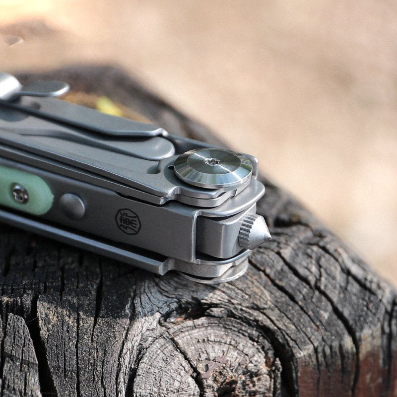The Pioneer: D2 Steel 8-in-1 Pocket Outdoor Multi-Tool EDC Gear