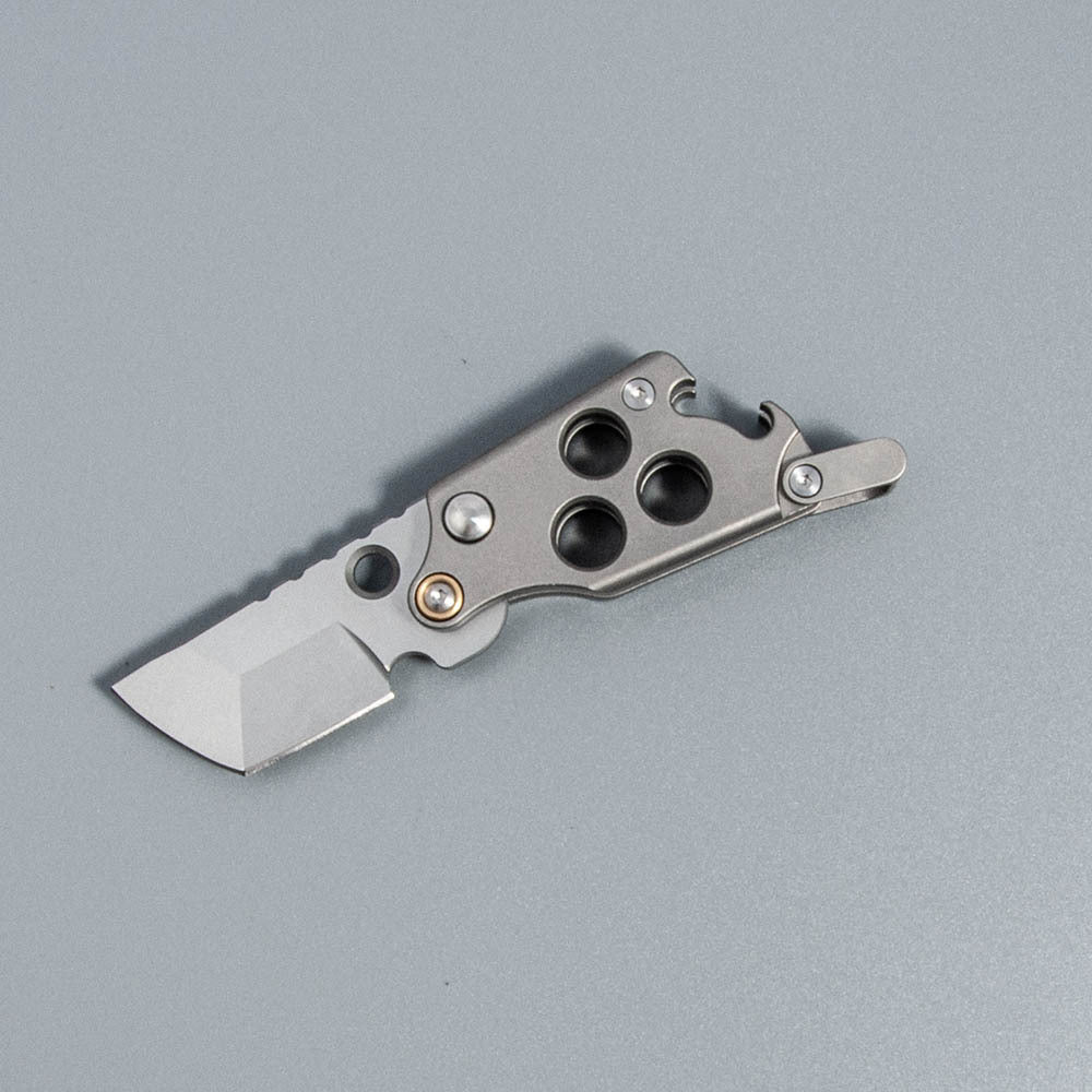The Miniature:Titanium Pocket Multi-Tool Key Lanyard EDC Knife