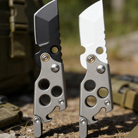 The Miniature:Titanium Pocket Multi-Tool Key Lanyard EDC Knife