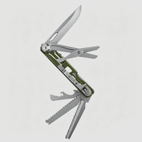 The Pioneer: D2 Steel 8-in-1 Pocket Outdoor Multi-Tool EDC Gear