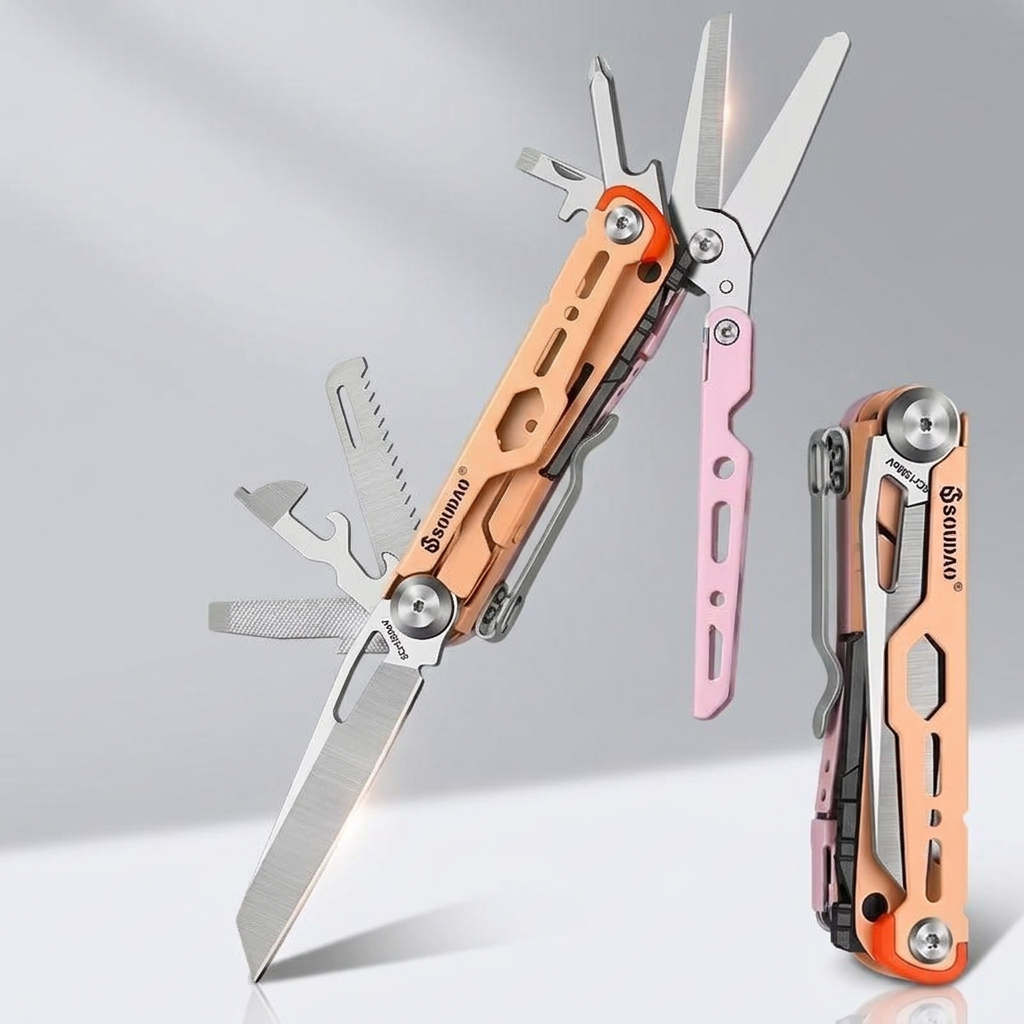 The Dual-Tone:Foldable All-in-One Large Shears EDC Multi-tool