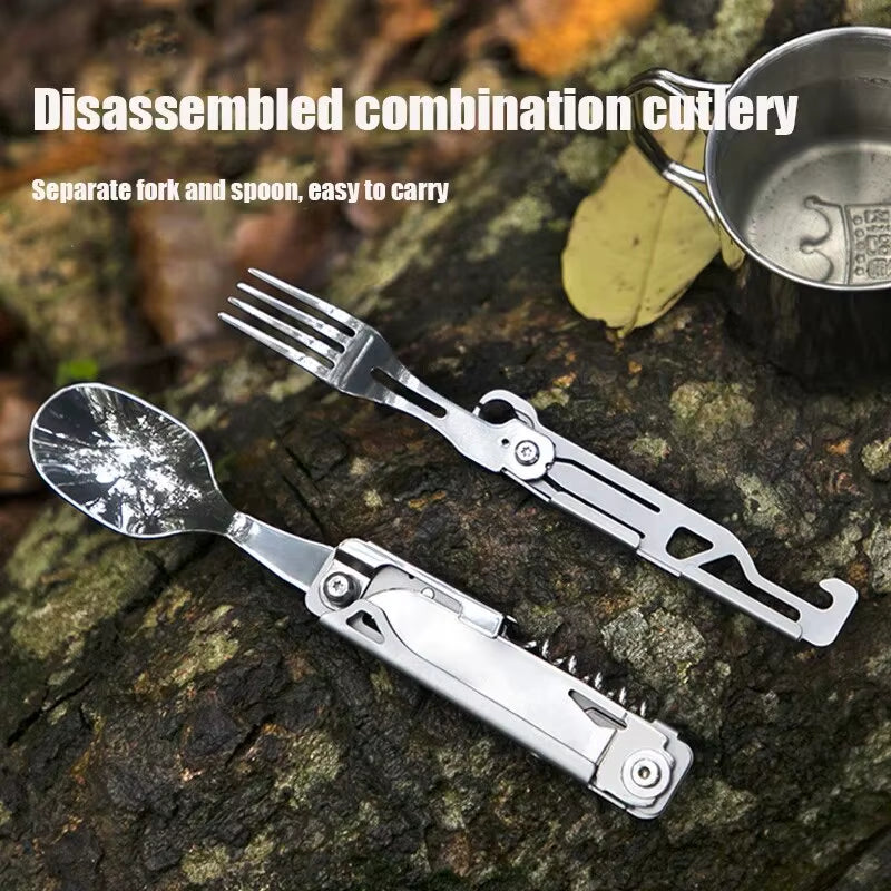 The Orion:6-in-1 Outdoor EDC Multi-Tool Cutlery Set